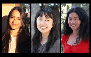 Three Life Sciences undergraduates who participated in the Australia travel study program focusing on health care systems.